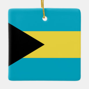 Ornement En Céramique Drapeau Bahamas