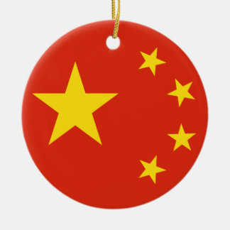 Ornement En Céramique Drapeau chinois de la république populaire de