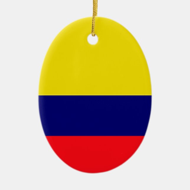 Ornement En Céramique Drapeau de Colombie (Devant)