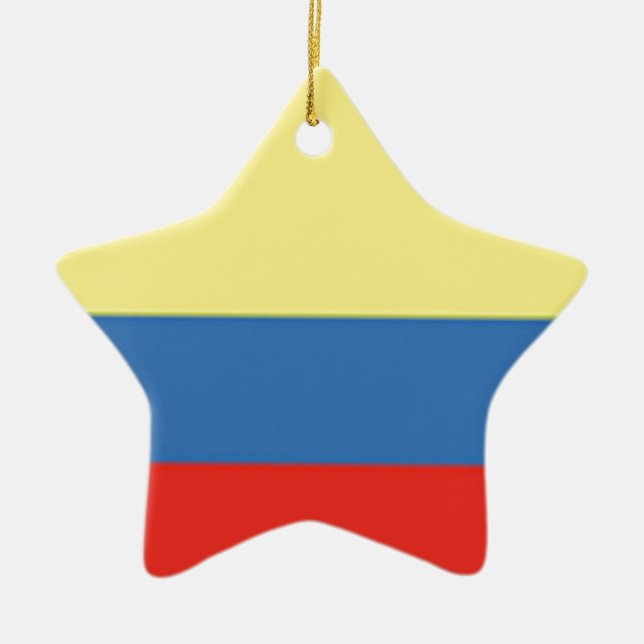 Ornement En Céramique Drapeau de Colombie (Devant)