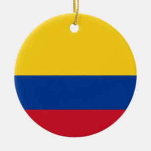 Ornement En Céramique Drapeau de la Colombie