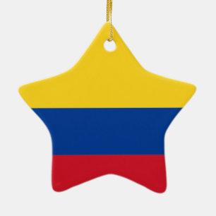 Ornement En Céramique Drapeau de la Colombie