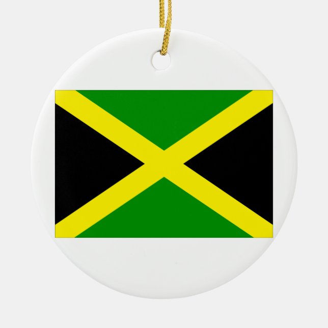 Ornement En Céramique Drapeau de la Jamaïque (Devant)