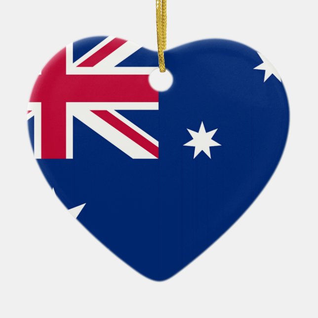 Ornement En Céramique Drapeau de l'Australie (Devant)