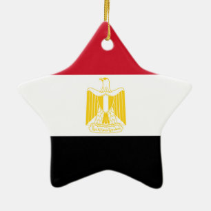Ornement En Céramique Drapeau de l'Égypte