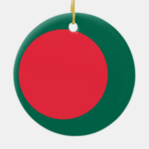 Ornement En Céramique Drapeau de l'ornement du Bangladesh
