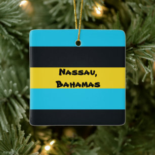 Ornement En Céramique Drapeau de Nassau