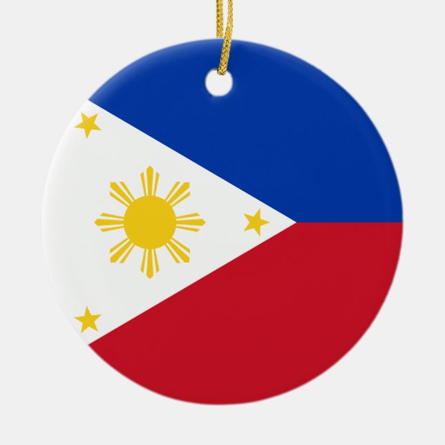 Ornement En Céramique Drapeau de Philippines (Devant)