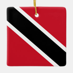 Ornement En Céramique Drapeau de Trinité-et-Tobago