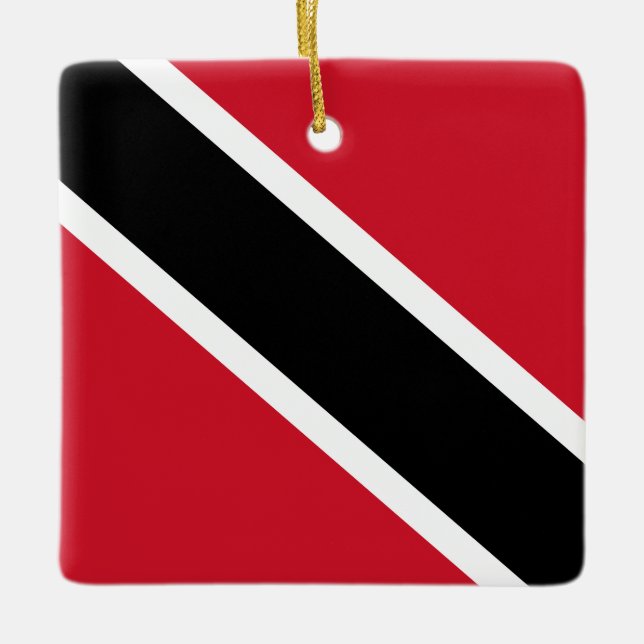 Ornement En Céramique Drapeau de Trinité-et-Tobago (Devant)
