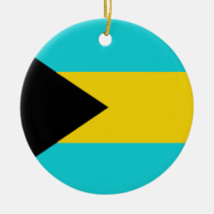 Ornement En Céramique Drapeau des Bahamas