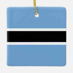 Ornement En Céramique Drapeau du Botswana