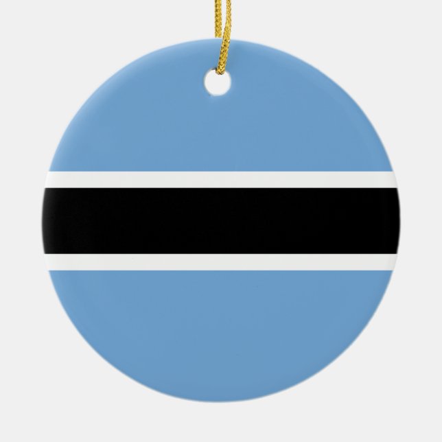 Ornement En Céramique Drapeau du Botswana (Devant)