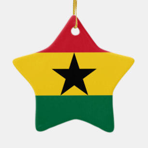 Ornement En Céramique Drapeau du Ghana