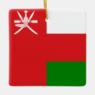 Ornement En Céramique Drapeau du Sultanat d'Oman