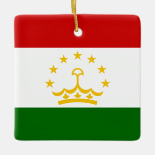 Ornement En Céramique Drapeau du Tadjikistan