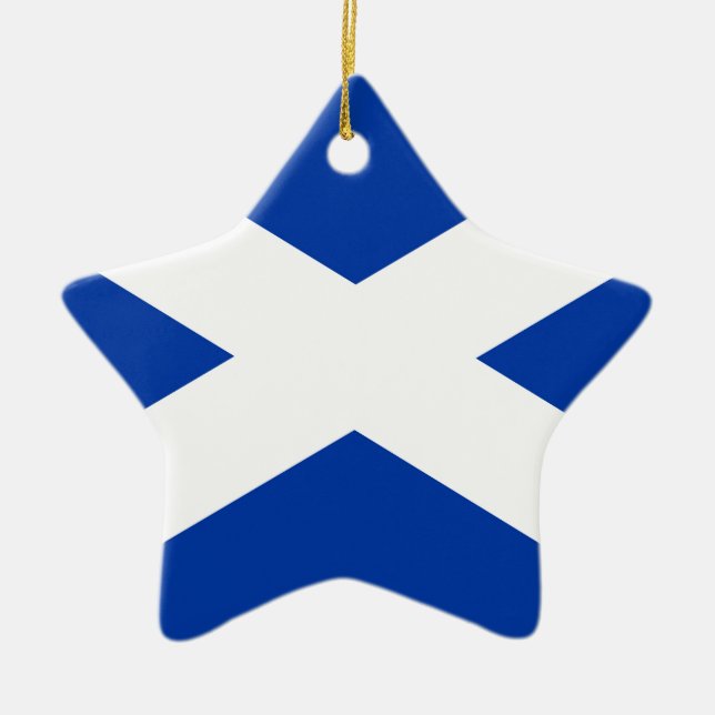 Ornement En Céramique Drapeau écossais - Image de haute qualité (Devant)