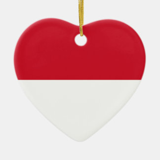 Ornement En Céramique Drapeau indonésien