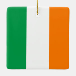 Ornement En Céramique Drapeau irlandais