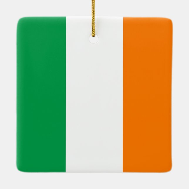 Ornement En Céramique Drapeau irlandais (Dos)