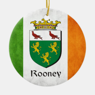 Ornement En Céramique Drapeau irlandais Rooney