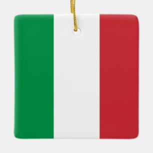 Ornement En Céramique Drapeau italien