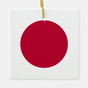 Ornement En Céramique Drapeau japonais