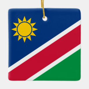 Ornement En Céramique Drapeau namibien