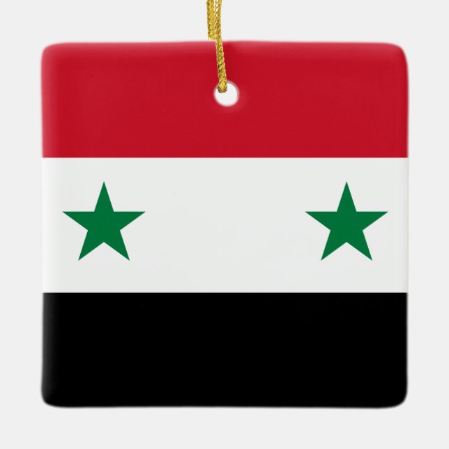 Ornement En Céramique Drapeau syrien (Devant)
