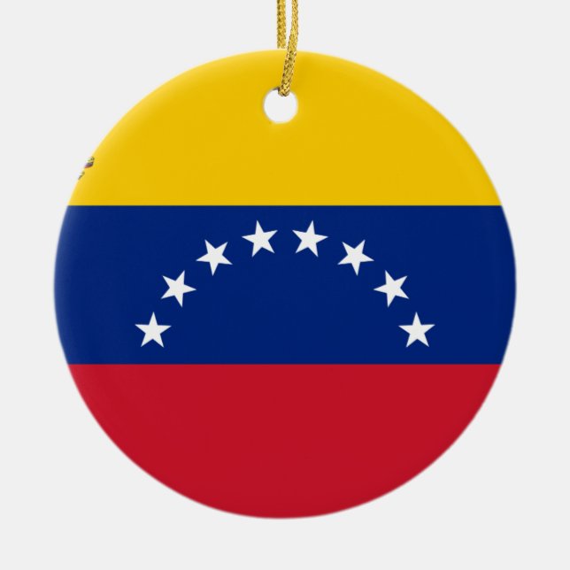 Ornement En Céramique Drapeau vénézuélien - drapeau du Venezuela - le (Devant)