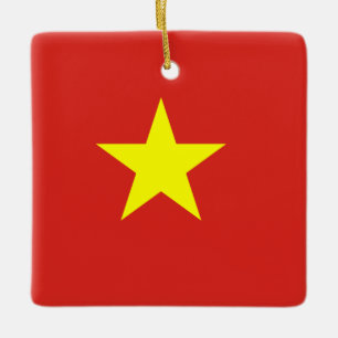 Ornement En Céramique Drapeau vietnamien