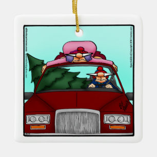 Ornement En Céramique Drôle cadeau personnalisé de Noël