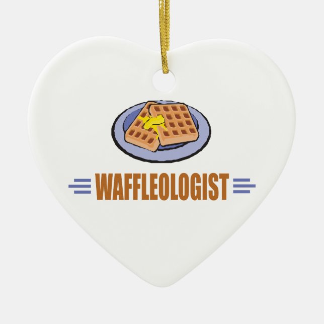 Ornement En Céramique Drôle gaufre (Devant)