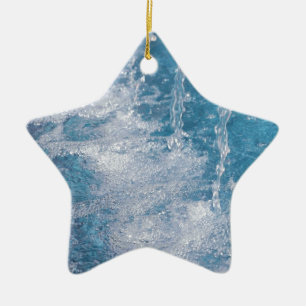 Ornement En Céramique Eau bleue