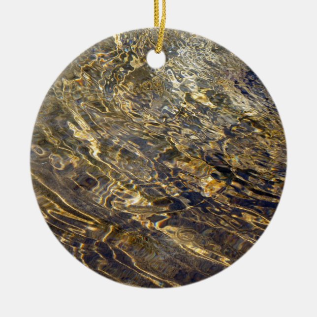 Ornement En Céramique Eau fontaine d'or 2 (Devant)