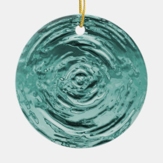 Ornement En Céramique Eau Turquoise