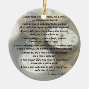 Ornement En Céramique Ecc 3 1-8 À chaque chose il ya une saison