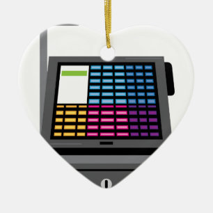 Ornement En Céramique Écran tactile de caisse enregistreuse