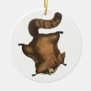 Ornement En Céramique Écureuil de vol vintage