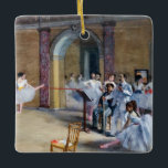 Ornement En Céramique Edgar Degas - Dance Foyer, Opéra rue Le Peletier<br><div class="desc">Le Foyer de danse à l'Opéra rue Le Peletier / Le Foyer de la danse à l'Opéra de la rue Le Peletier - Edgar Degas,  1872</div>