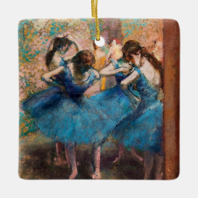 Ornement En Céramique Edgar Degas - Danseurs en bleu (Devant)