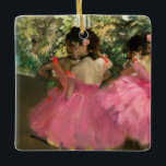 Ornement En Céramique Edgar Degas - Danseurs en rose<br><div class="desc">Danseurs en rose / Ballerinas en rose - Edgar Degas,  1880-1885</div>