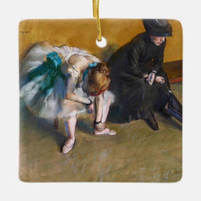Ornement En Céramique Edgar Degas - En attente (Devant)