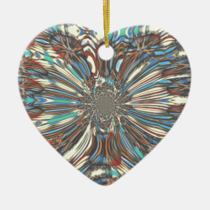 Ornement En Céramique Edgy African Urban Pop Art Conception optique Abst