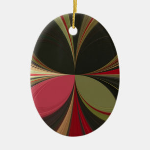 Ornement En Céramique Edgy Earth Kaleidoscope Art