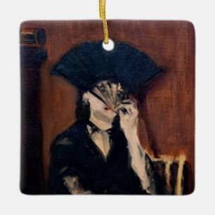 Ornement En Céramique Edouard Manet - Berthe Morisot avec ventilateur