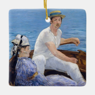 Ornement En Céramique Edouard Manet - En bateau