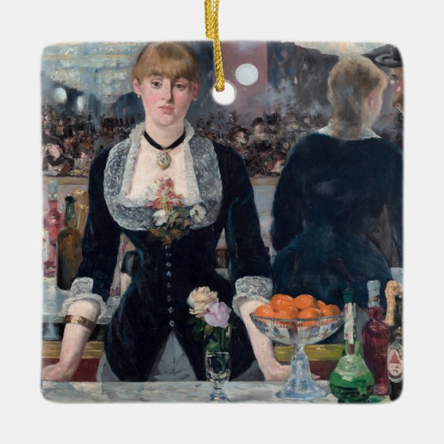 Ornement En Céramique Edouard Manet - Un bar aux Folies-Bergere (Devant)