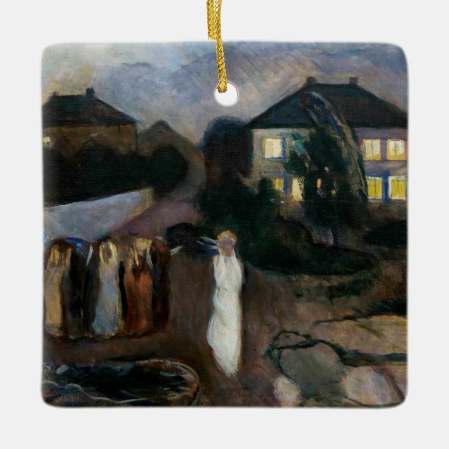 Ornement En Céramique Edvard Munch - La tempête (Devant)