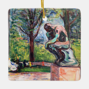 Ornement En Céramique Edvard Munch - Le penseur de Rodin